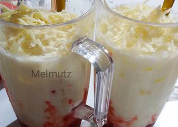 Resep Terbaru 41. Korean Strawberry Milk Cheese Ala Restoran