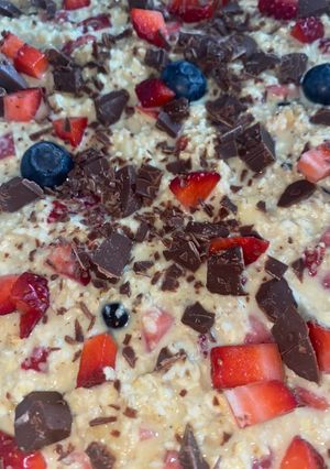 Sült zabkása (baked oats) recept fotója
