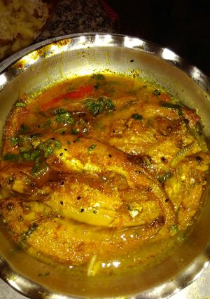 A picture of Pabda curry.