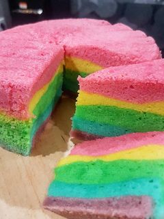 Foto resep Bolu kukus Rainbow