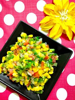 আমেরিকান কর্ন স্যালাড (American corn salad recipe in bengali) রেসিপির প্রধান ছবি