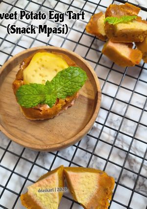 Foto resep Sweet Potato Egg Tart (Snack Mpasi)