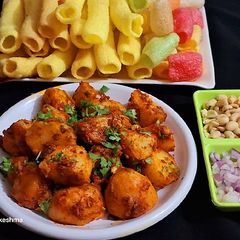 A picture of Bhungla bateka (leftover potato).