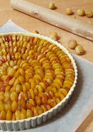 Une photo de Tarte à la mirabelle, l'or jaune de Lorraine