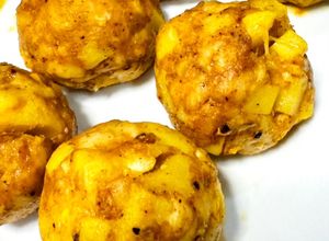 Hình của món Gà Viên Khoai Tây Nhân Phô Mai (ngon lắm).