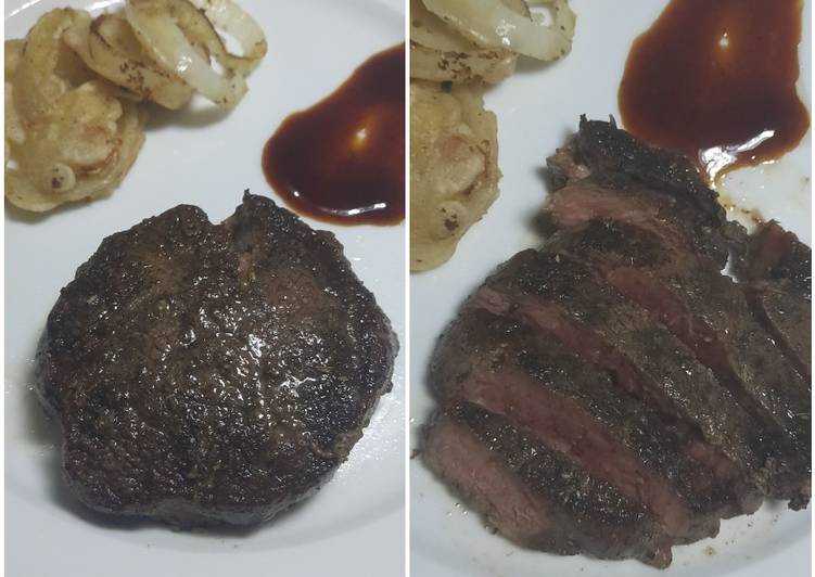 makanan Steak homemade 🥩 Jadi, Enak