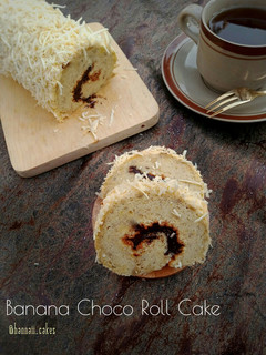 Foto resep Banana Choco Roll Cake
