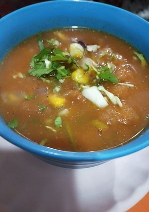 A picture of Mix veg soup.