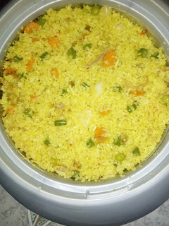 Steam fried rice ainihin hoton girkin