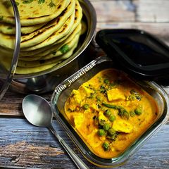 Methi Malai Matar Paneer A picture of Methi Malai Matar Paneer.