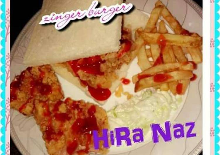 Recipe of Favorite #Zinger_Burger_&amp;_Broast! #RamadanKiTayari