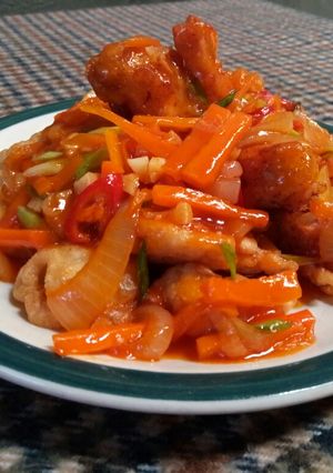 Foto resep 4. Ayam & Udang Tepung Asam Manis #BikinRamadanBerkesan