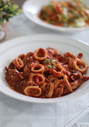 Foto resep Cumi Saus Padang