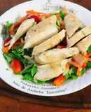 Salad ức gà áp chảo eatclean