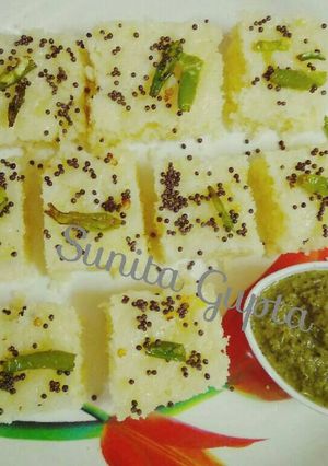 A picture of Instant Dhokla Soft and spongy.