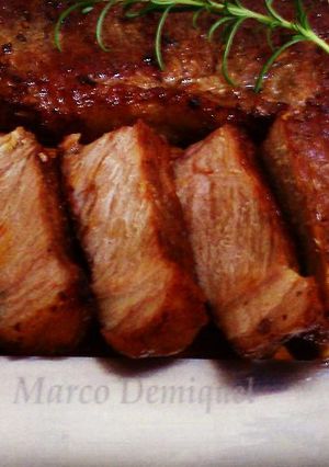 Foto de Contra-filé assado no forno e finalizado na frigideira com manteiga