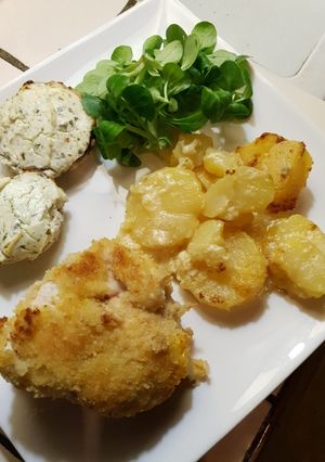 Une photo de Cordon bleu raclette et champignons farcis