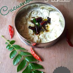A picture of Cucumber (Kakkarikka) Pachadi | A Special Side Dish for Onam Sadya.