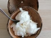 Une photo de glace au lait de coco