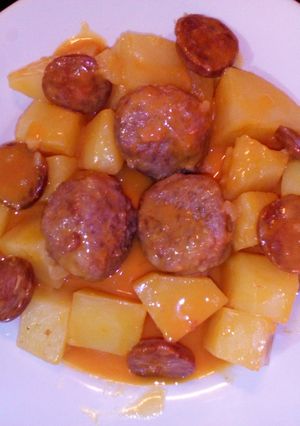 A picture of Chorizo & Meatball Casserole.