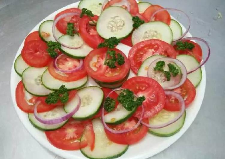 Simple Way to Make Super Quick Tomato & cucumber salad