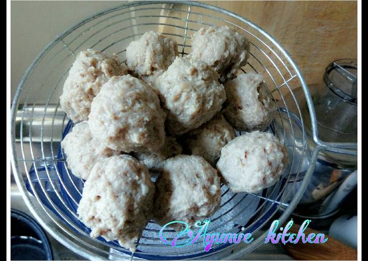 Langkah Mudah untuk Membuat ◆ Bakso Sapi+Ayam empuk ◆, Bisa Manjain Lidah