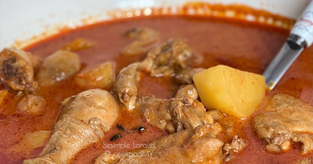 Resipi Gulai Ayam Kari Ayam Kelantan Stok Frozen Oleh Sesimple Loralin Cookpad