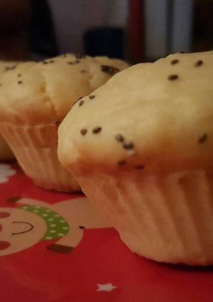 Una foto de Muffins de queso y mostaza