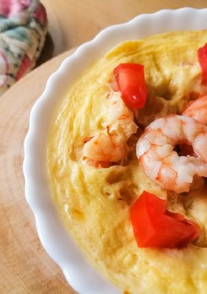 รูปของ ไข่ตุ๋นทรงเครื่อง🦐​(ไมโครเวฟ)​