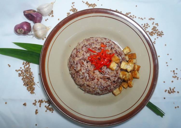 Langkah Mudah untuk Menyiapkan Nasi liwet beras campur no santan , Bisa Manjain Lidah