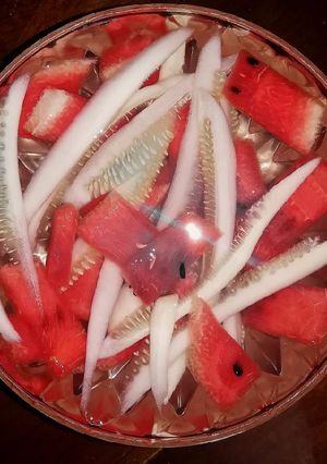 Hình của món Detox dưa hấu dưa leo.