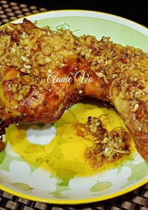 Hình của món Đùi gà góc tư nướng bơ sả.