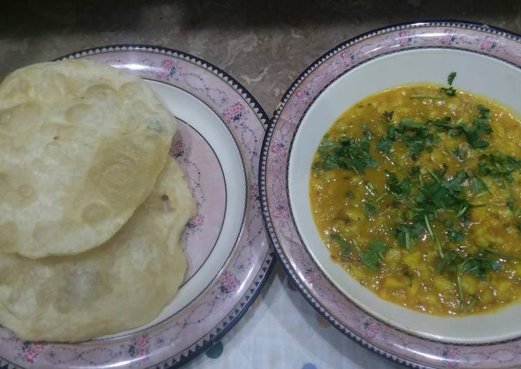 Recipe of Aloo ki tarkari puri Kay sath