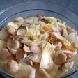 Tumis sawi putih pentol