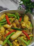Sotong Kunyit Bersama Buncis