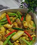 Sotong Kunyit Bersama Buncis