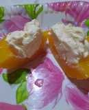 Duraznos: con crema, dulce de leche  o ambos ?