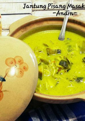 Foto resep Jantung Pisang Masak Santan
