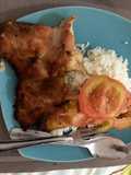 Carne de cerdo con tomates
