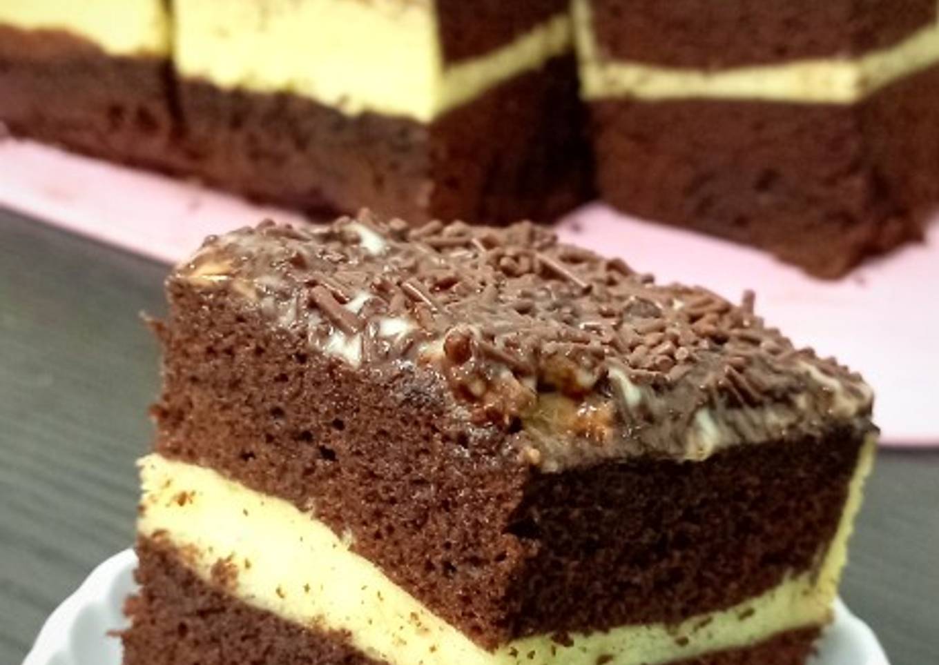 Bolu kukus coklat keju - resep kuliner nusantara