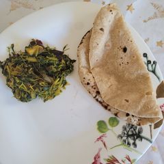 A picture of Methi ki bhaji.