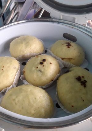 Foto resep Bakpao Ricecooker isi abon sapi ind*maret