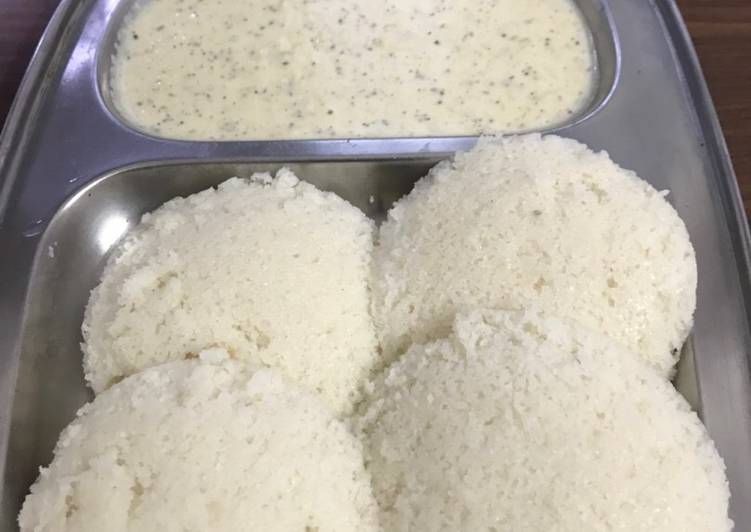 Steps to Make Perfect Idli with coconut chutney