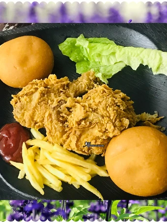 Easy Way Make Kfc style chicken with French fries the Perfect So Delicious