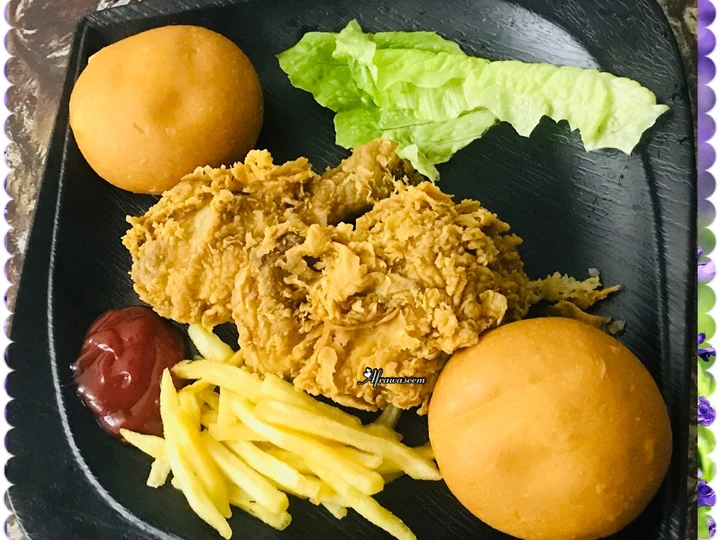 Easy Way Make Kfc style chicken with French fries the Perfect So Delicious