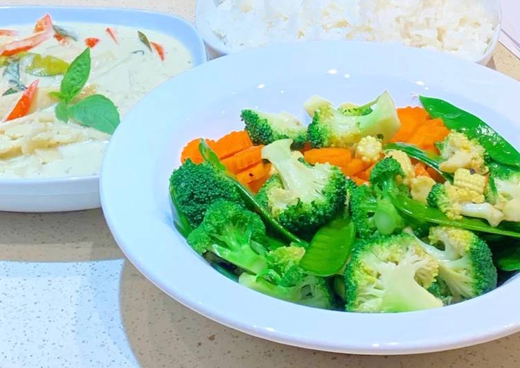 Recipe of Ultimate Mixed vegetable stir-fry