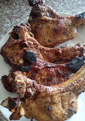 A picture of Grilled pork chops#festive contest@nairobi west.