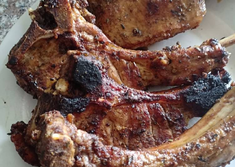 Grilled pork chops#festive contest@nairobi west