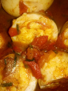 A picture of Boiled egg curry.