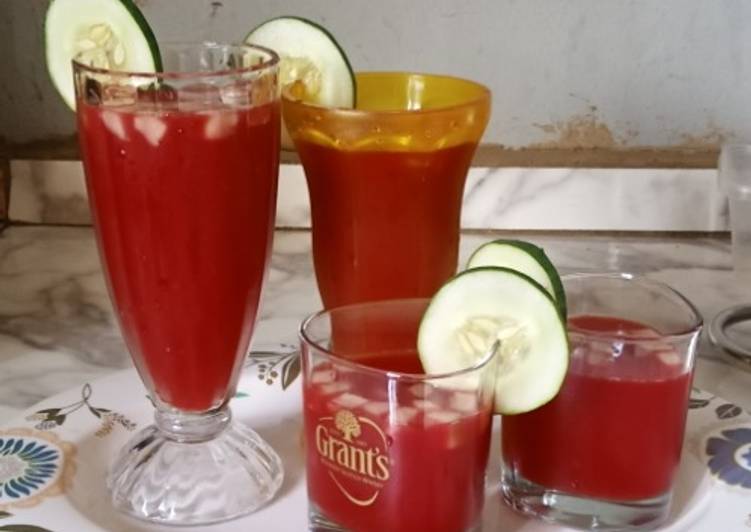 Beet and pineapple drink